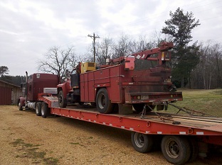 Truck on Trailer 2 truck transport photo