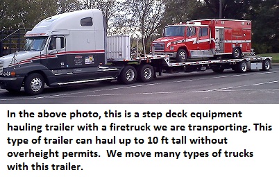 firetruck28ft truck transport photo
